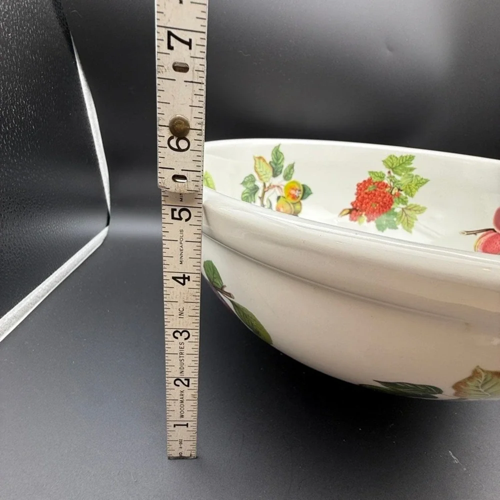 Vtg Portmeirion Pomona Fruit Salad Pasta Serving Bowl 11.5